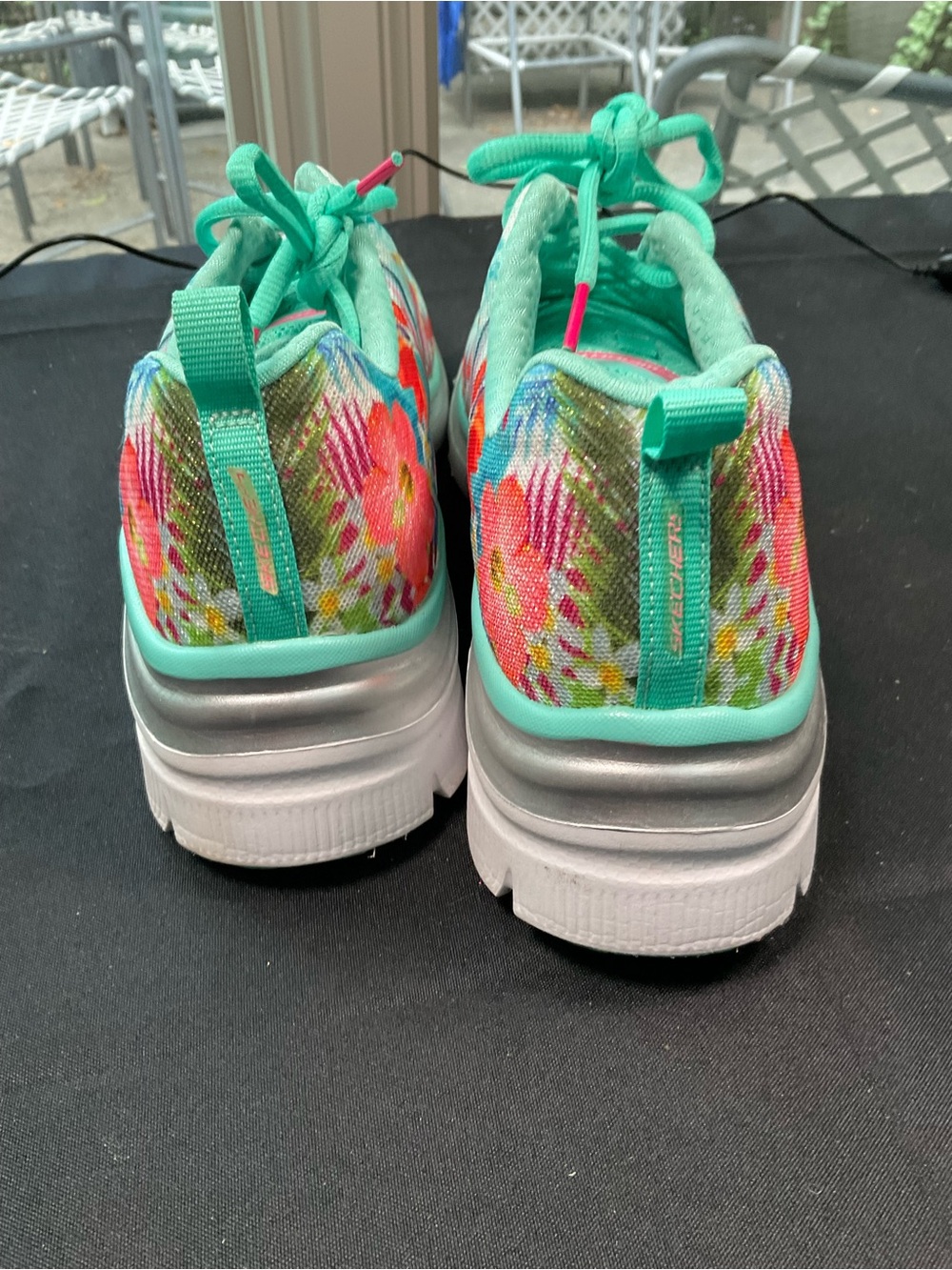 Skechers Women's Floral Mint Athletic Sneakers - Picture 4 of 4